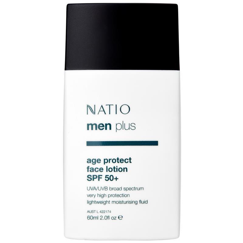 Load image into Gallery viewer, Natio Mens Plus Age Protect Face Lotion SPF 50+ 60ml
