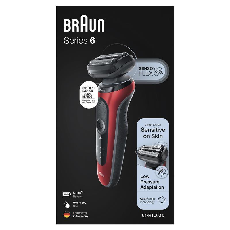 Load image into Gallery viewer, Braun Series 6 Electric Shaver 61-R1000s Wet &amp; Dry
