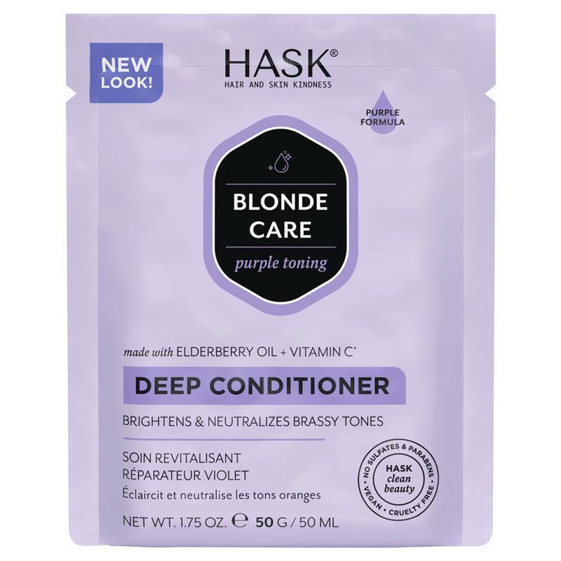 Load image into Gallery viewer, Hask Blonde Care Purple Deep Conditioner 50g Sachet
