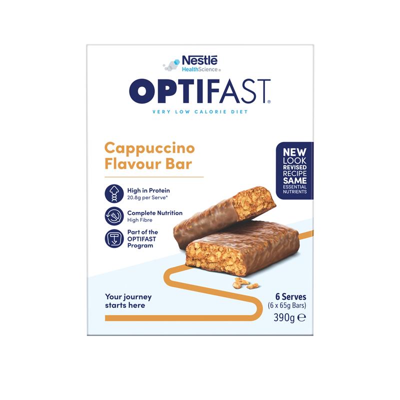 Load image into Gallery viewer, Optifast VLCD Bars Cappuccino Flavour 6 X 65g Pack
