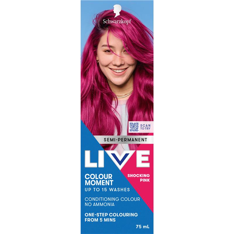 Load image into Gallery viewer, Schwarzkopf LIVE Colour Shocking Pink Semi Permanent 75ml
