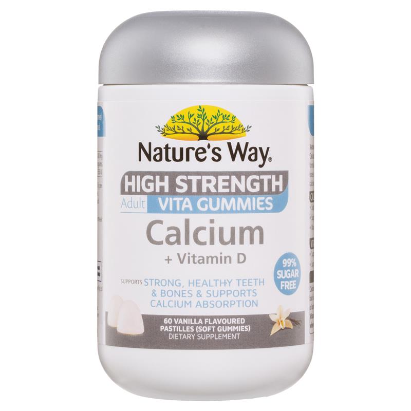 Load image into Gallery viewer, Nature's Way Adult Vita Gummies Sugar Free High Strength Calcium 60 Gummies
