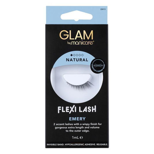 Glam By Manicare Emery Flexi Lashes Natural