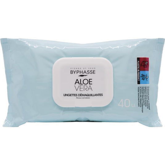 Byphasse Make Up Remover Wipes Aloe Vera Sensitive Skin 40