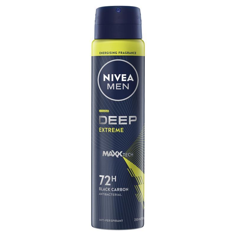 Load image into Gallery viewer, NIVEA MEN Deodorant Deep Extreme 72hr 250ml
