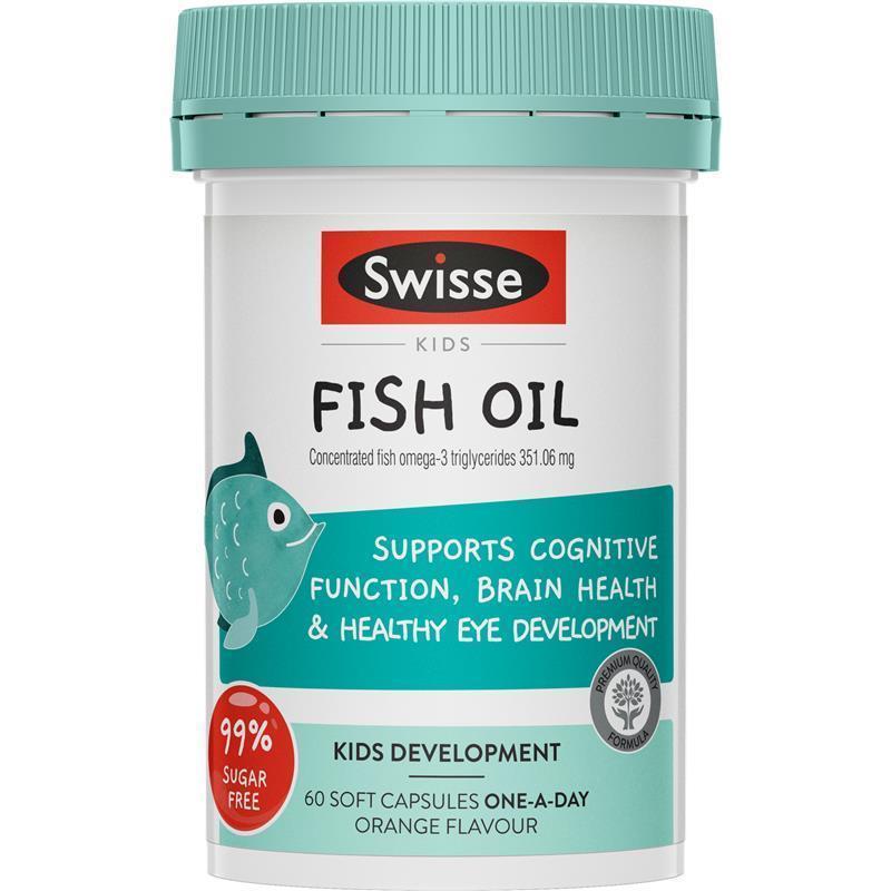 Load image into Gallery viewer, Swisse Kids Fish Oil 60 Capsules
