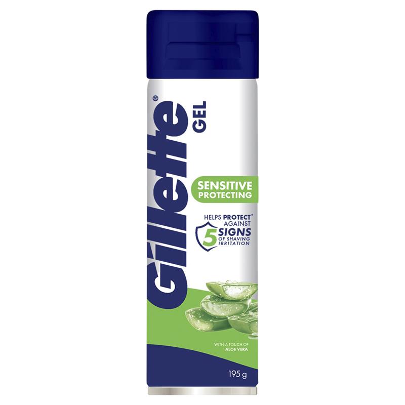 Load image into Gallery viewer, Gillette Sensitive Skin Soothing Shave Gel 195g
