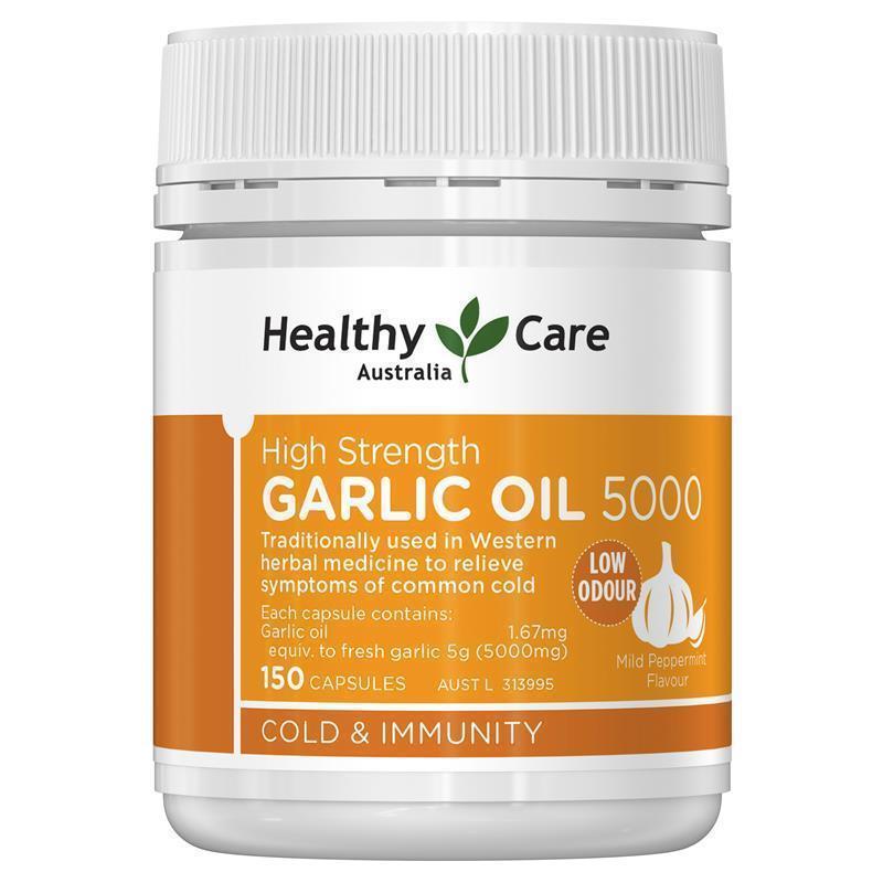 Load image into Gallery viewer, Healthy Care High Strength Garlic Oil 5000mg 150 Capsules
