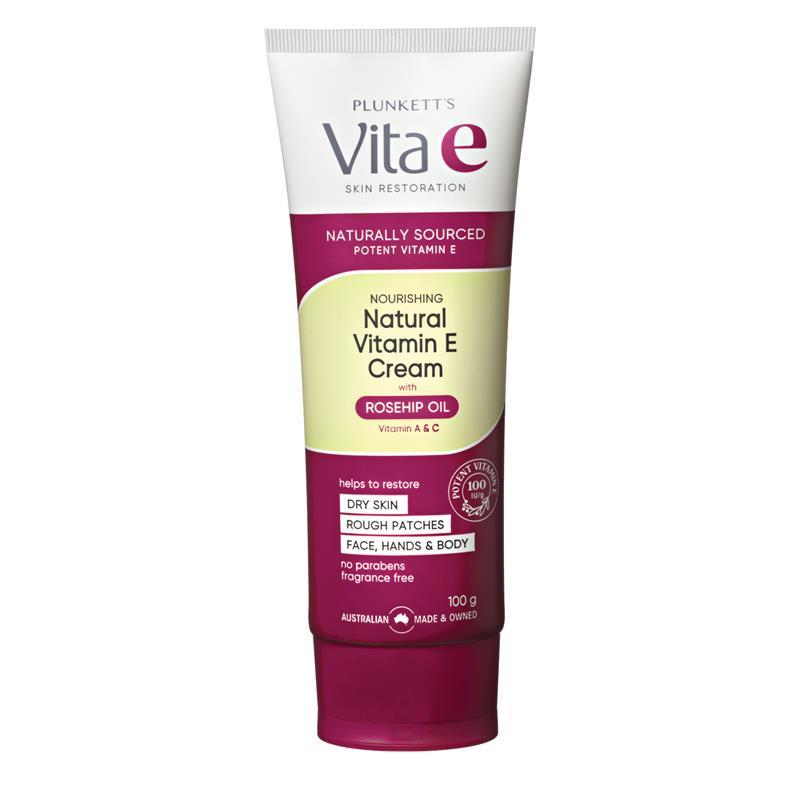 Load image into Gallery viewer, Plunkett's Vita E Natural Vitamin E Cream 100g
