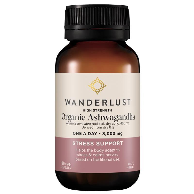 Load image into Gallery viewer, Wanderlust High Strength Ashwagandha 90 Capsules
