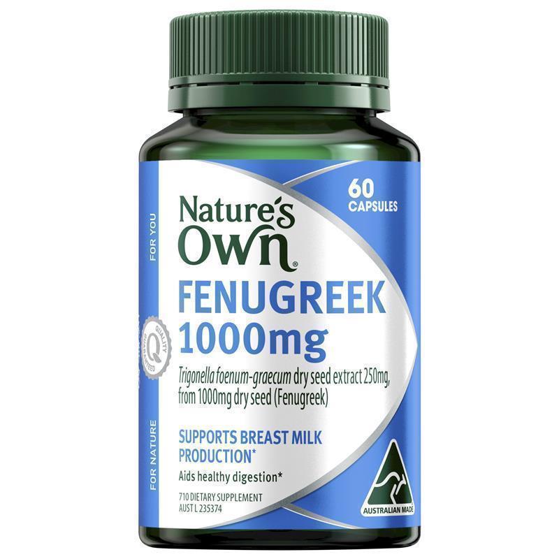 Load image into Gallery viewer, Nature's Own Fenugreek 1000mg 60 Capsules
