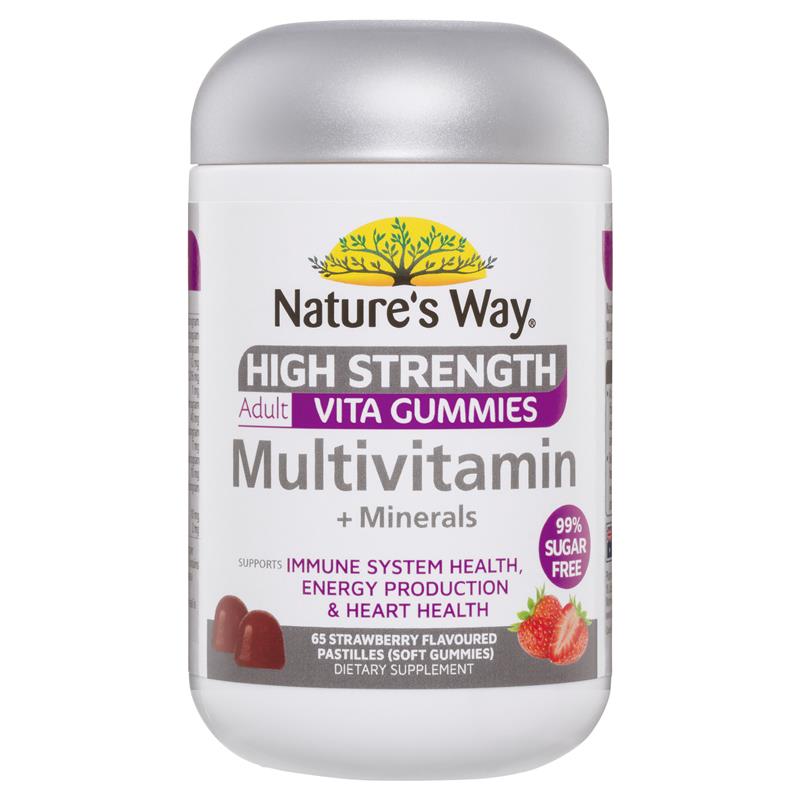 Load image into Gallery viewer, Nature's Way Adult Vita Gummies Sugar Free High Strength Multivitamin 65 Gummies
