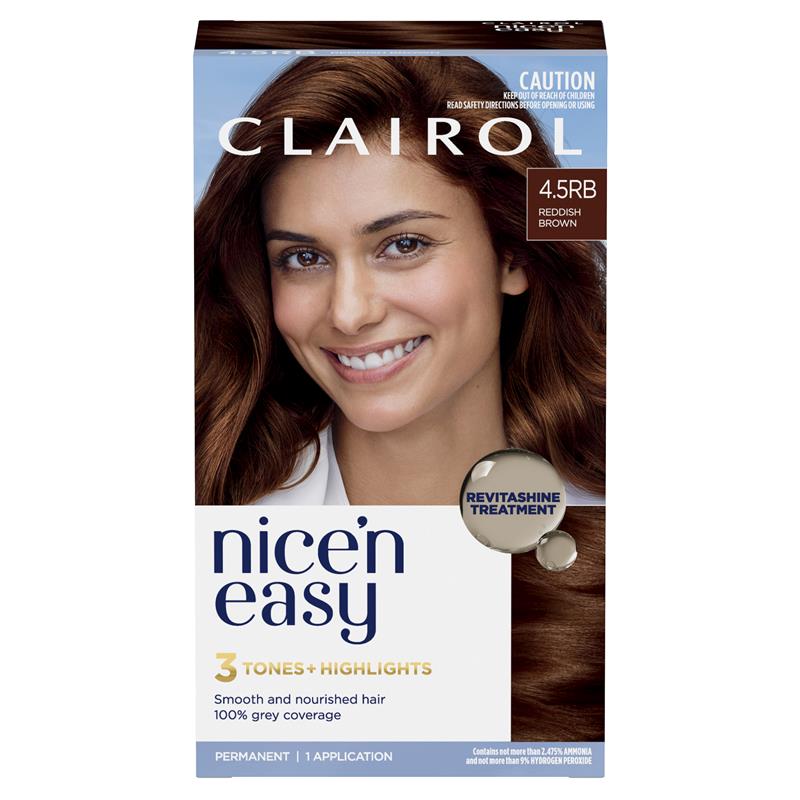 Load image into Gallery viewer, Clairol Nice N Easy 4.5RB Natural Reddish Brown Permanent Hair Colour
