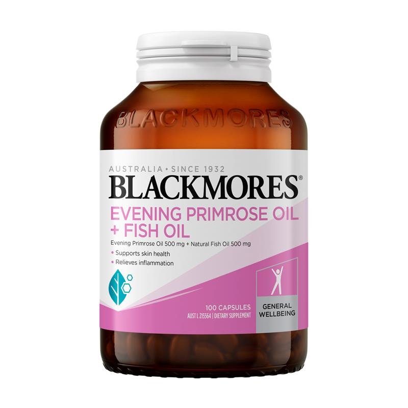 Load image into Gallery viewer, Blackmores Evening Primrose Oil + Fish Oil 100 Capsules
