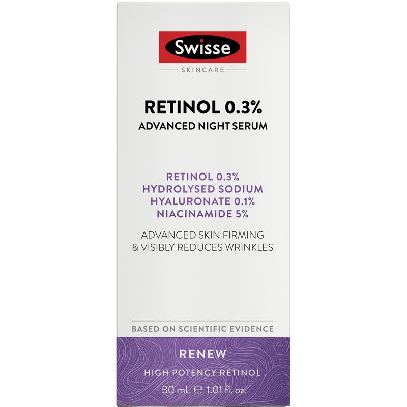 Load image into Gallery viewer, Swisse Skincare Retinol 0.3% Advanced Night Serum 30ml
