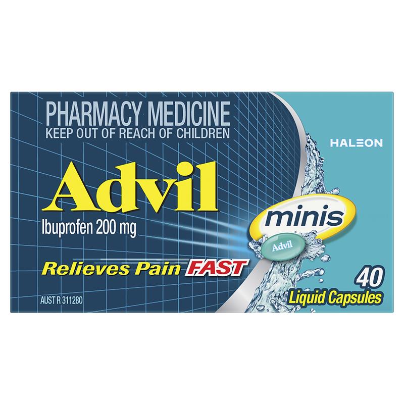 Load image into Gallery viewer, Advil Ibuprofen Pain Relief Liquid Mini 40 Capsules
