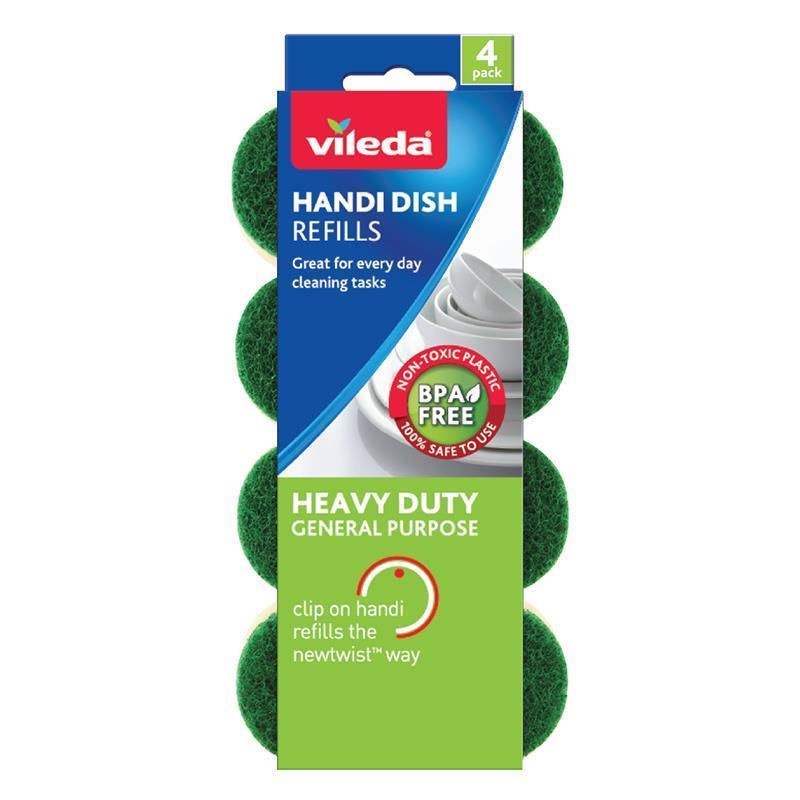 Load image into Gallery viewer, Vileda Handi Dish Heavy Duty Refill 4 Pack
