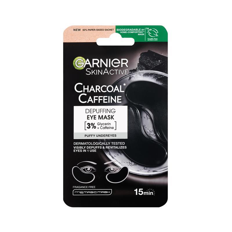 Load image into Gallery viewer, Garnier SkinActive Charcoal + Caffeine Eye Mask 20ml
