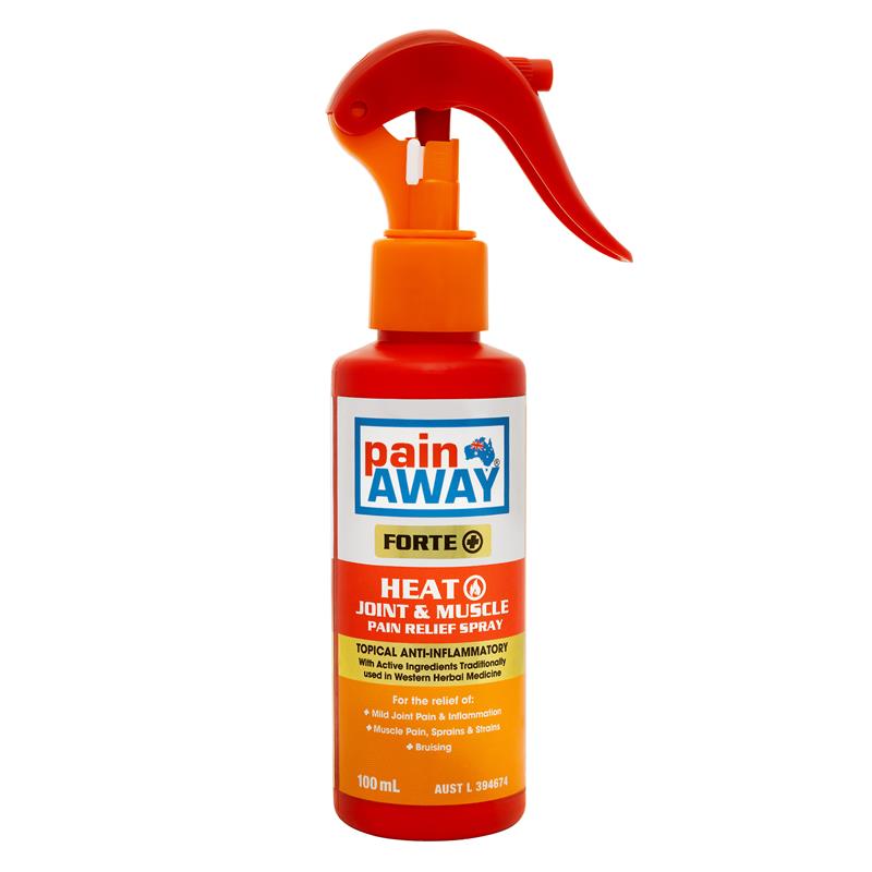 Load image into Gallery viewer, Pain Away Forte+ Heat Joint &amp; Muscle Pain Relief Spray 100ml
