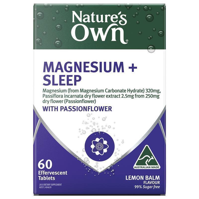 Load image into Gallery viewer, Nature's Own Magnesium + Sleep Effervescent 60 Tablets
