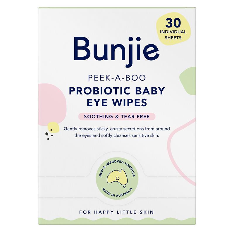 Load image into Gallery viewer, Bunjie Probiotic Baby Eye Wipes 30 Pack
