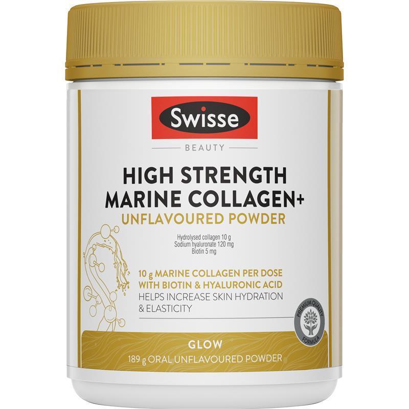 Load image into Gallery viewer, Swisse Beauty High Strength Marine Collagen+ Unflavoured Powder 189g
