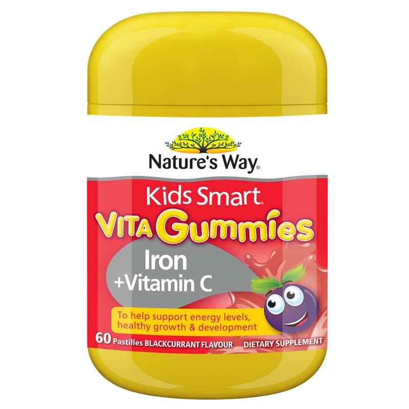 Load image into Gallery viewer, Nature's Way Kids Smart Vita Gummies Iron + Vitamin C 60 Gummies
