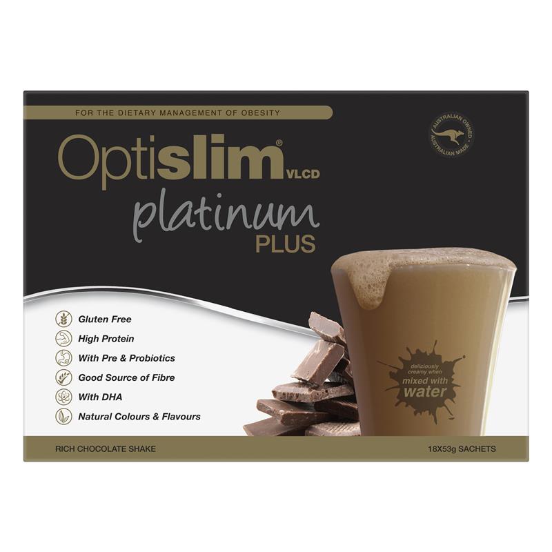 Load image into Gallery viewer, Optislim VLCD Platinum PLUS Chocolate 18x53g
