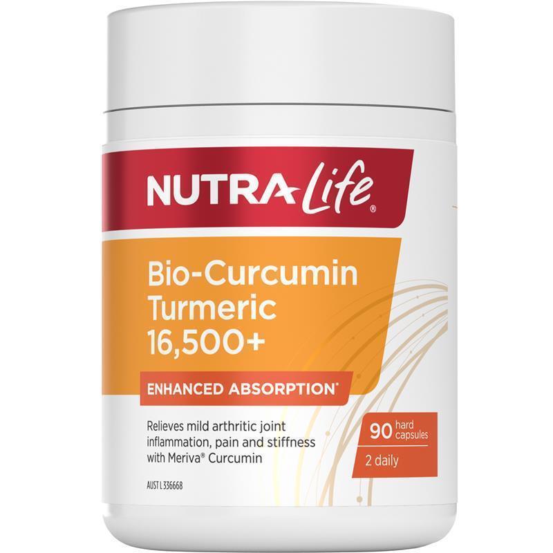 Load image into Gallery viewer, Nutra-Life Bio-Curcumin 16500+ 90 Capsules Exclusive Size
