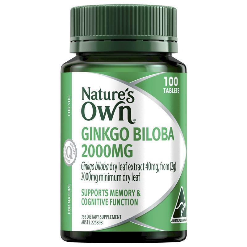 Load image into Gallery viewer, Nature's Own Ginkgo Biloba 2000mg 100 Tablets

