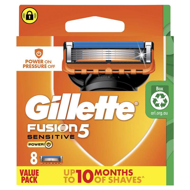 Load image into Gallery viewer, Gillette Fusion Power Razor Blades 8 Pack
