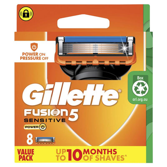 Gillette Fusion Power Razor Blades 8 Pack
