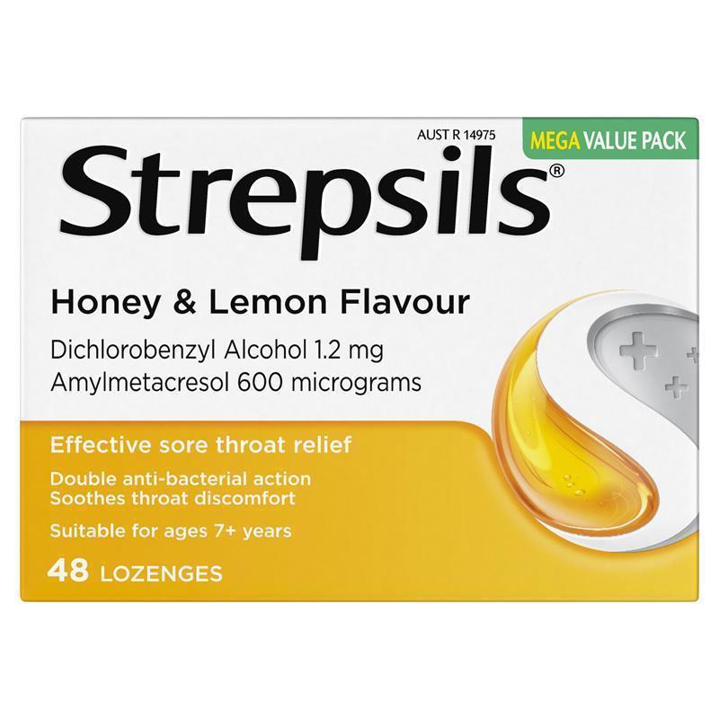 Load image into Gallery viewer, Strepsils Honey and Lemon 48 Lozenges
