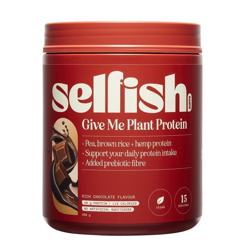 Load image into Gallery viewer, Selfish Give Me Plant Protein Rich Chocolate Flavour 450g
