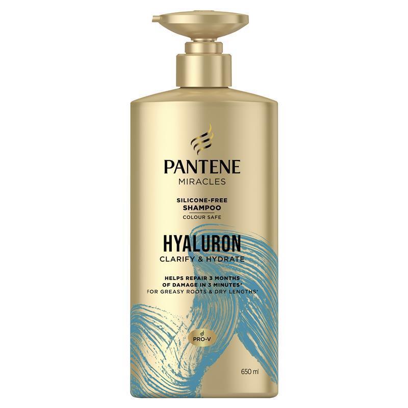 Load image into Gallery viewer, Pantene Miracles Hyaluron Clarify &amp; Hydrate Silicone-Free Shampoo 650ml
