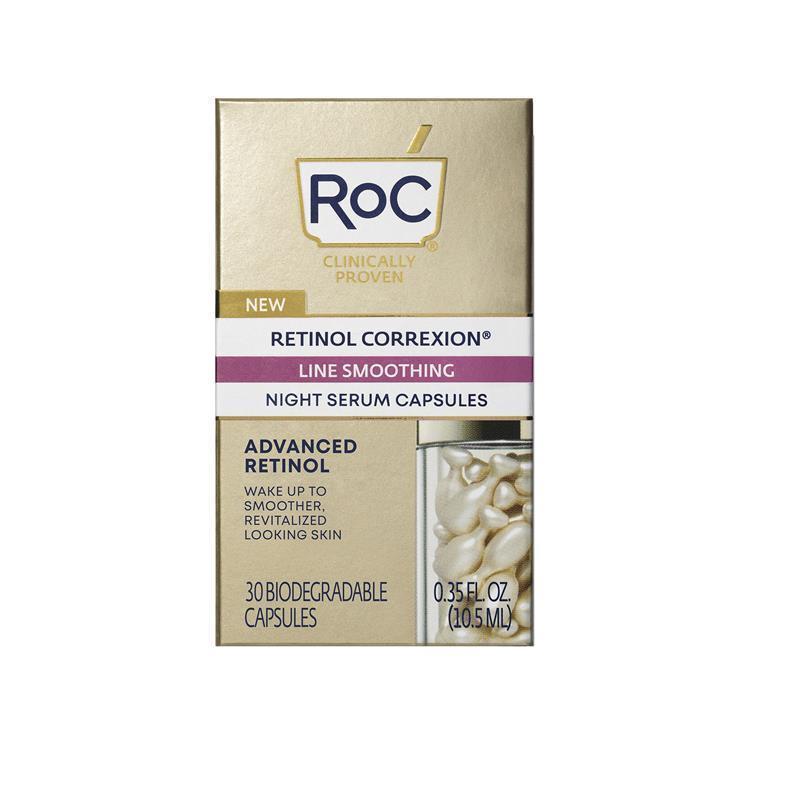 Load image into Gallery viewer, RoC Retinol Correxion Line Smoothing Night Serum 30 Capsules
