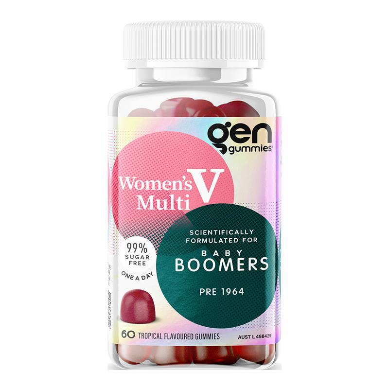 Load image into Gallery viewer, GEN Baby Boomer Gummies Women's Multivitamin Tropical 60 Pack
