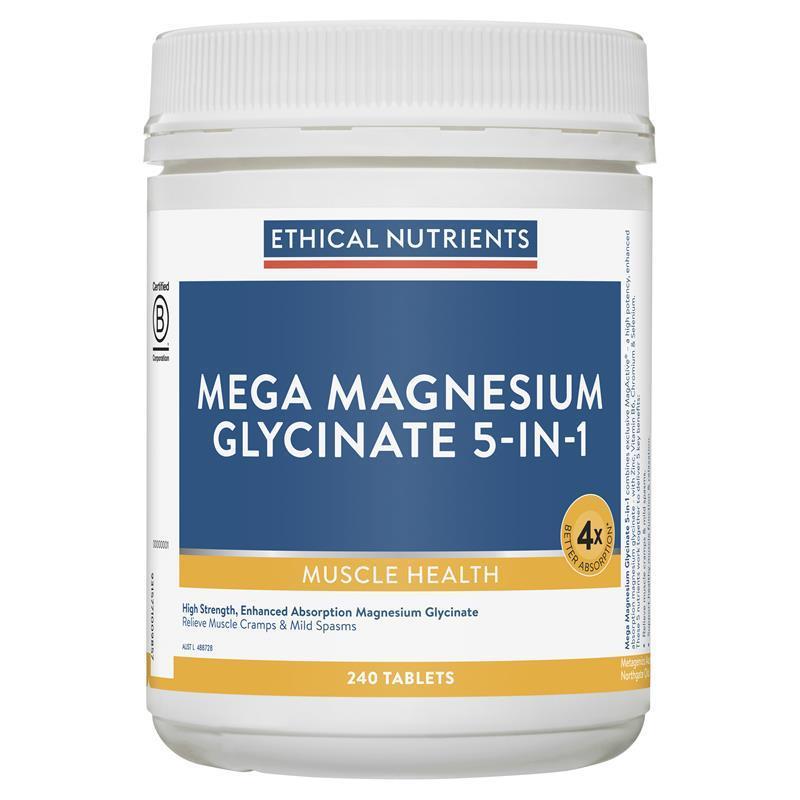 Load image into Gallery viewer, Ethical Nutrients Mega Magnesium Glycinate 5-in-1 240 Tablets
