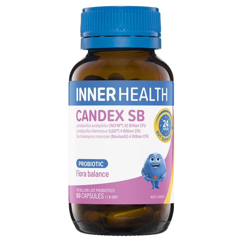 Load image into Gallery viewer, Inner Health Candex SB Probiotic 60 Capsules Fridge Line
