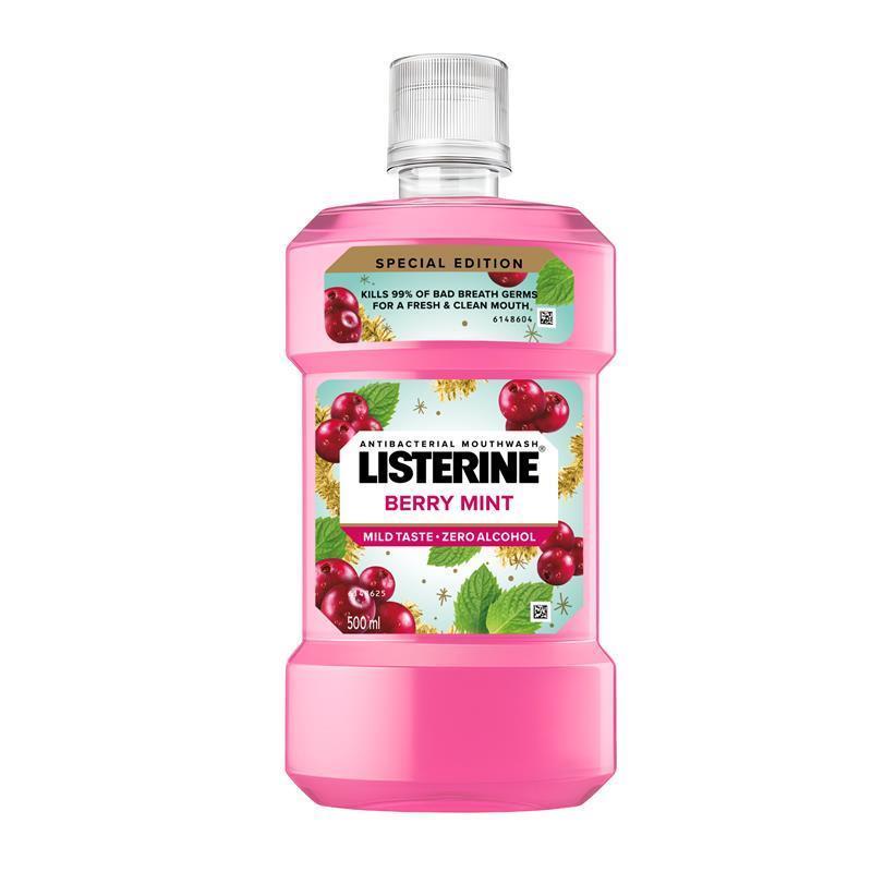 Load image into Gallery viewer, Listerine Mouthwash Berry Mint Limited Edition 500ml
