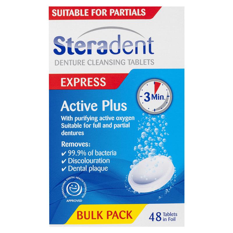 Load image into Gallery viewer, Steradent Active Plus Denture Cleansing 48 Tablets
