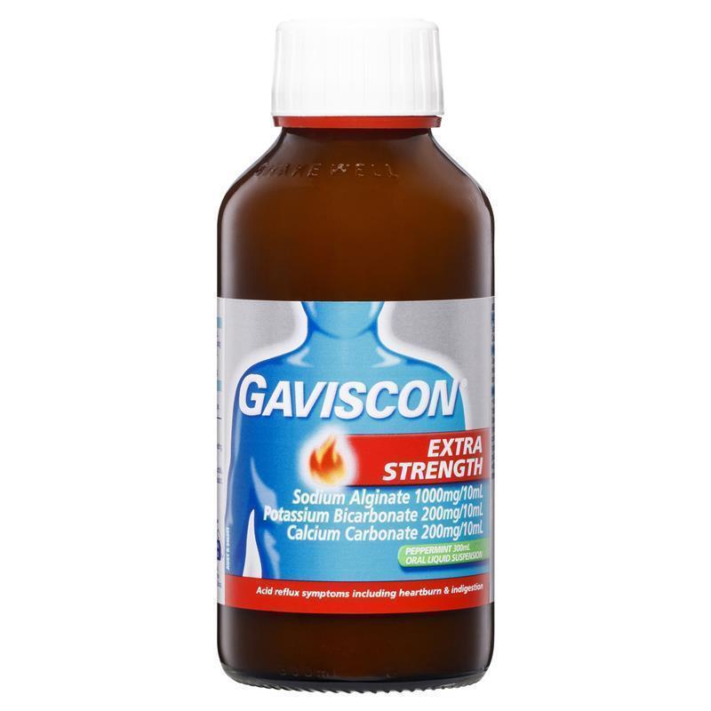 Load image into Gallery viewer, Gaviscon Extra Strength Heartburn And Indigestion Relief Peppermint Flavour 300ml
