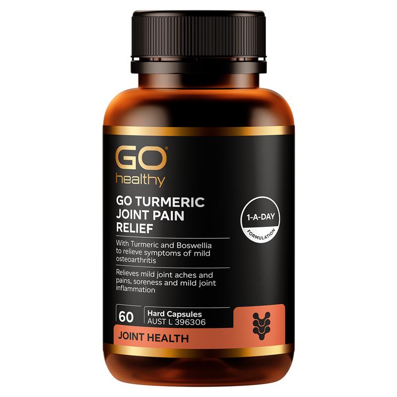 Load image into Gallery viewer, GO Healthy Turmeric Joint Pain Relief 60 Hard Capsules
