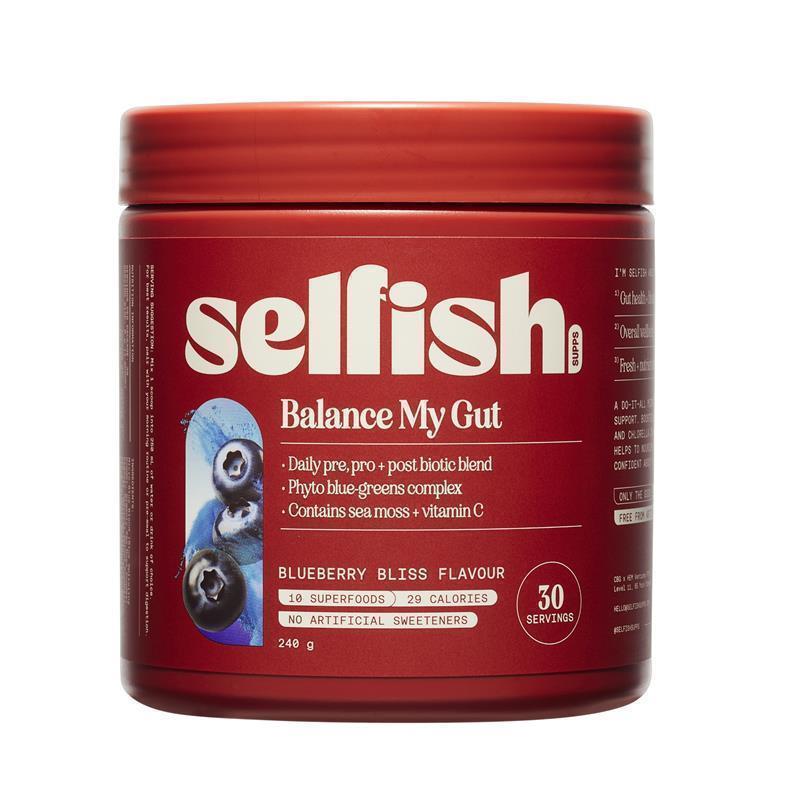 Load image into Gallery viewer, Selfish Balance My Gut Blueberry Bliss Flavour 240g
