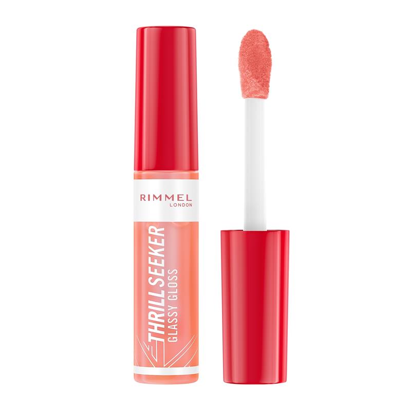 Load image into Gallery viewer, Rimmel Thrill Seeker Glassy Gloss 250 Peachy Vibes
