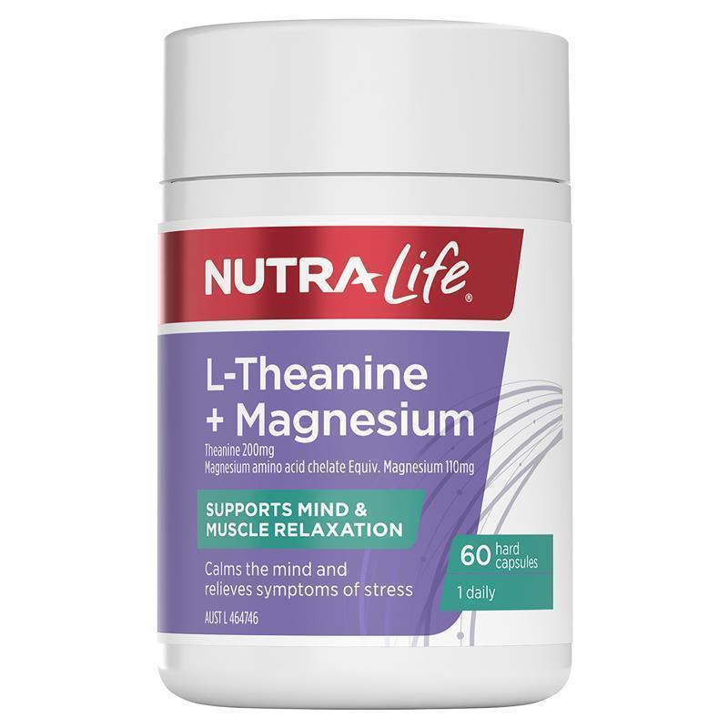 Load image into Gallery viewer, Nutra-Life L-Theanine + Magnesium 60 Capsules
