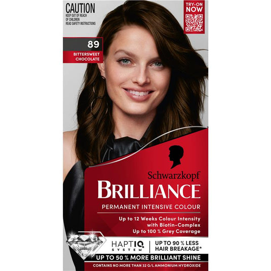 Schwarzkopf Brilliance 89 Bitter Sweet Chocolate New