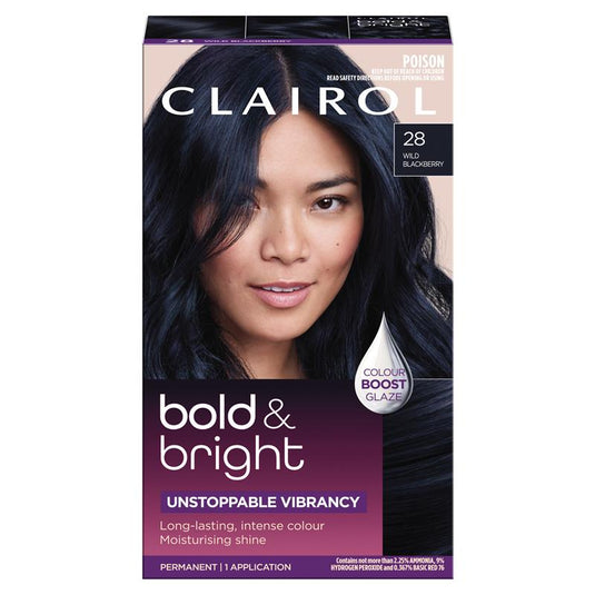 Clairol Bold & Bright Permanent Hair Colour 28 Wild Blackberry