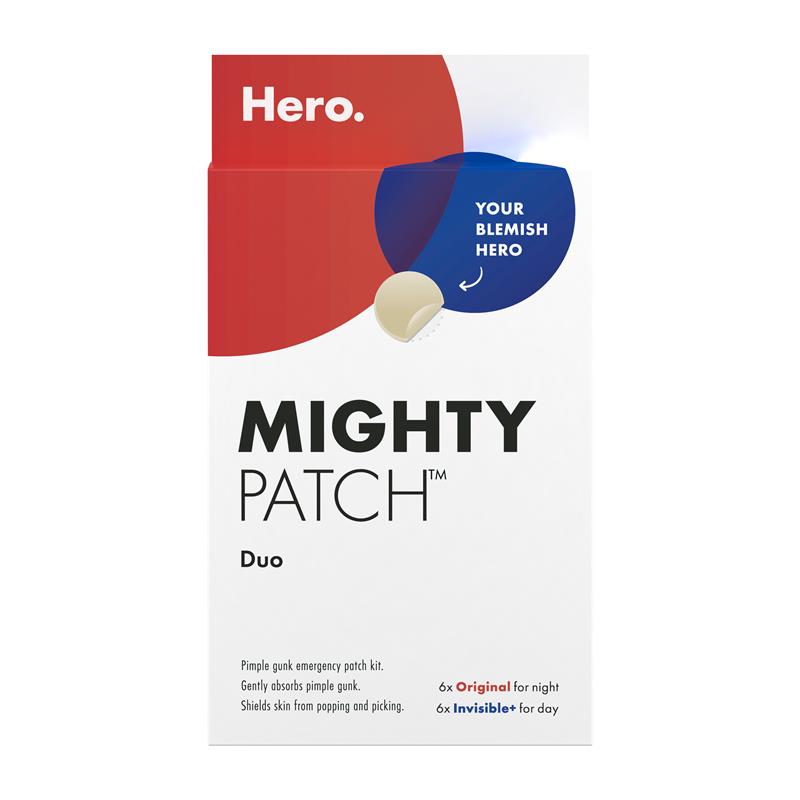 Load image into Gallery viewer, Hero Mighty Patch Duo Pimple Patches Travel Size 12 pack
