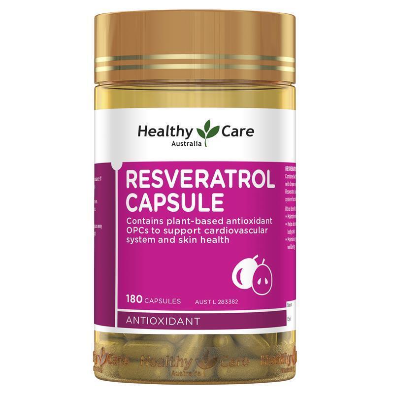 Load image into Gallery viewer, Healthy Care Resveratrol 180 Capsules
